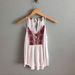 *SOLD* Lucky Brand Embroidered Tank